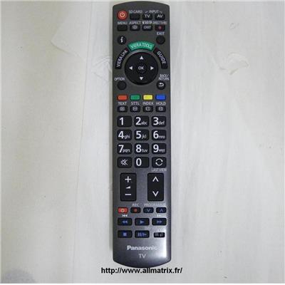 Télécommande infrarouge Panasonic N2QAYB000490 / N2QAY000489