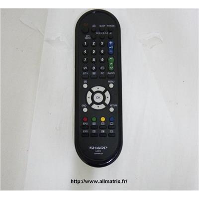 Télécommande de remplacement Télécommande infrarouge Sharp GA608WJSA / IRC84208-SH