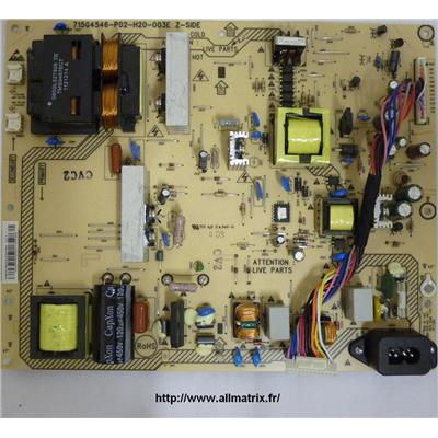 Réparation PSU Alimentation Philips 42PFL4606H/12 715G4546-P02-H20-003E / 715G4546-P03-H20-003E